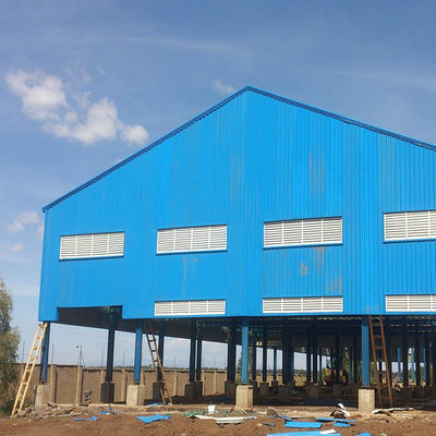 Prefabrik Galvanizli Pu Panel Çelik Çerçeve Yapı Binası