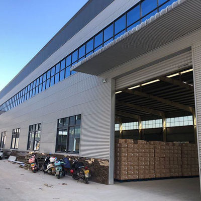 Özel Endüstriyel Hafif Prefabrik SGS Çelik Yapı Depo 12m Uzunluk
